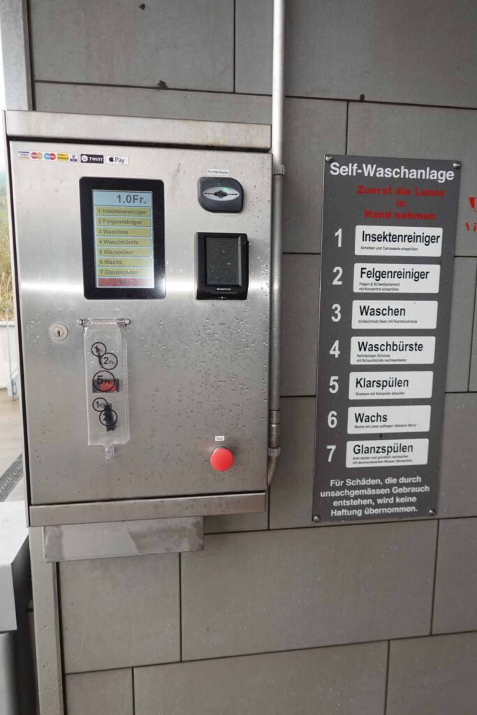 Senn Brunnen AG Autowaschanlage Bedienung Waschanlage